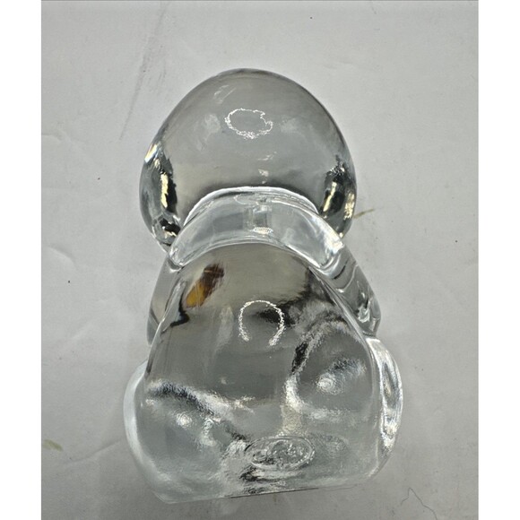 Vintage Fenton Art Glass Bear October Orange Heart With Fenton label - Picture 4 of 6